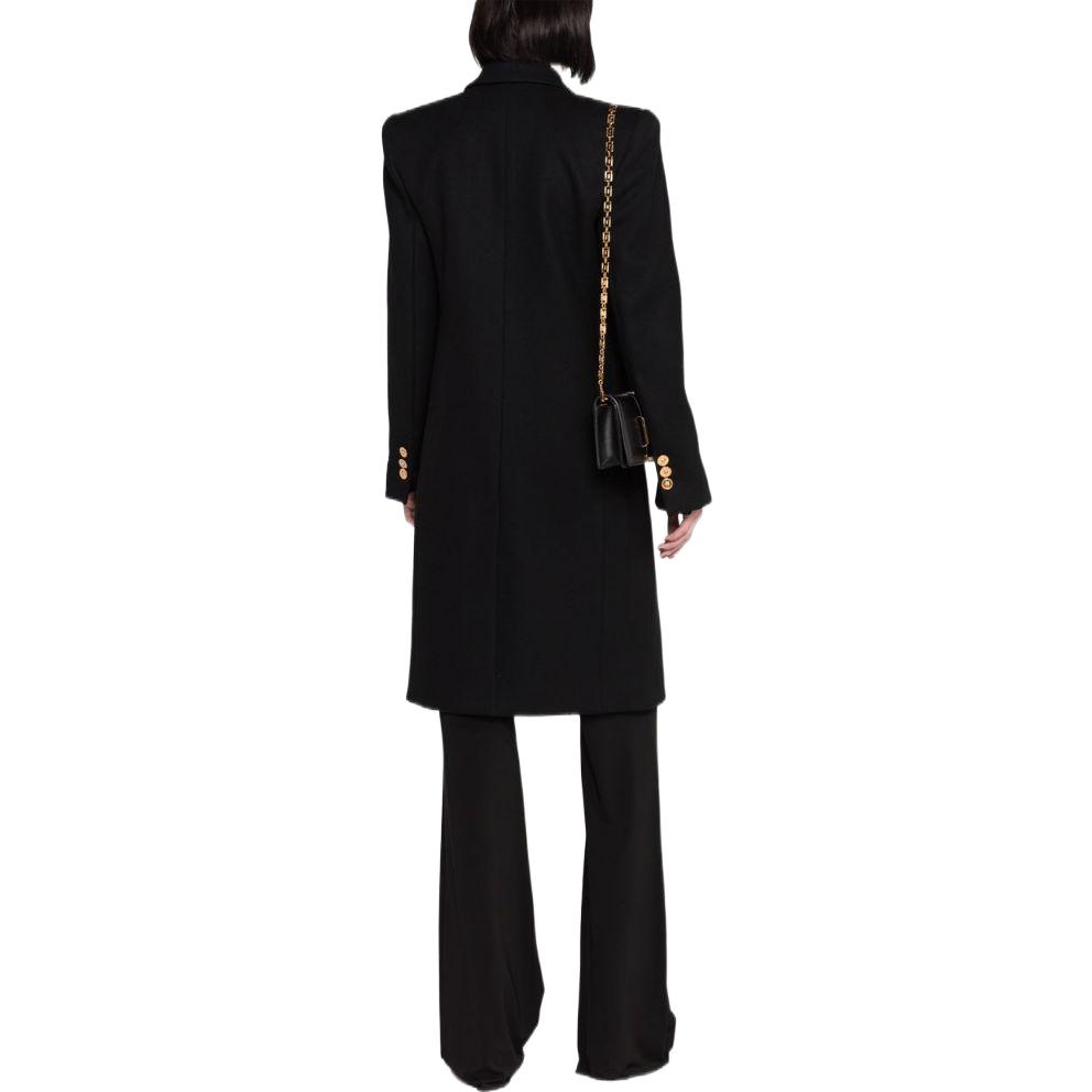 Shop (W) VERSACE SS23 素色翻領長袖外套 黑色 1009162-1A05411-1B000