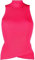 (Women) VERSACE SS23 Solid Color Sleeveless Knit Pullover - Pink. 1009833-1A07082-1PM60 (Women) VERSACE SS23 Solid Color Sleeveless Knit Pullover - Pink. 1009833-1A07082-1PM60