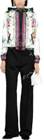 Lookbook (Women) VERSACE SS23 Floral Satin Hooded Bomber Jacket Multicolor 74HAS40-1CQS52-31G03