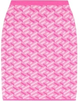 (Women) VERSACE SS23 Lunar New Year Pink Geometric Jacquard Knit Skirt Women 1009267-1A06677-5P780 (Women) VERSACE SS23 Lunar New Year Pink Geometric Jacquard Knit Skirt Women 1009267-1A06677-5P780