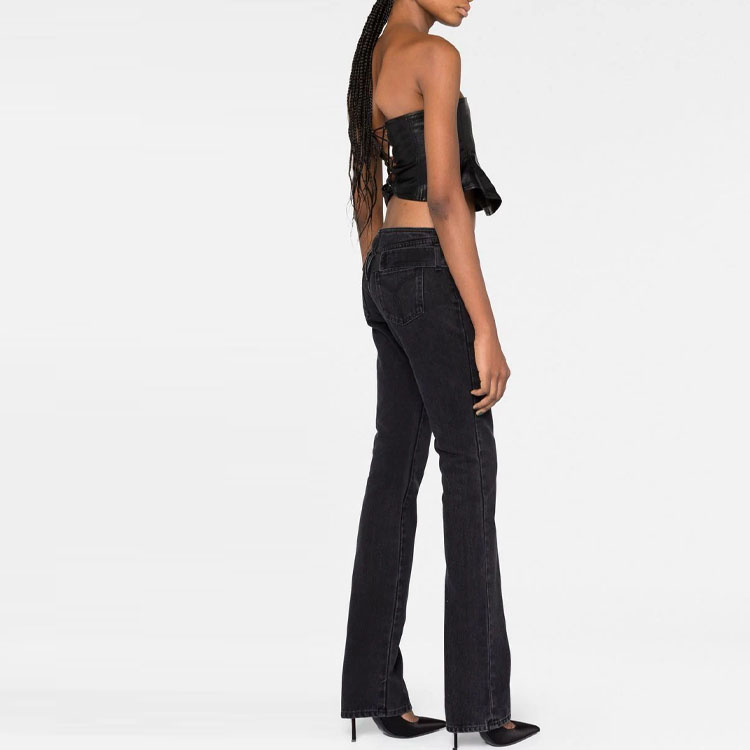 Purchase (W) VERSACE SS23 Vaqueros Acampanados Medusa Mujer - Negro 1009765-1A07238-1D510