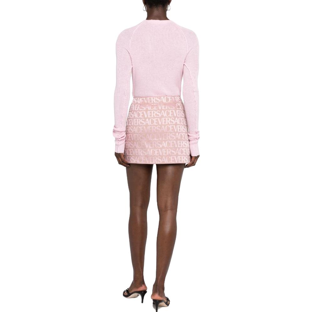 Purchase (W) ヴェルサーチ SS23 ピンクロゴジャカードデザインミニスカート レディースファッション 1010926-1A08206-2PL50