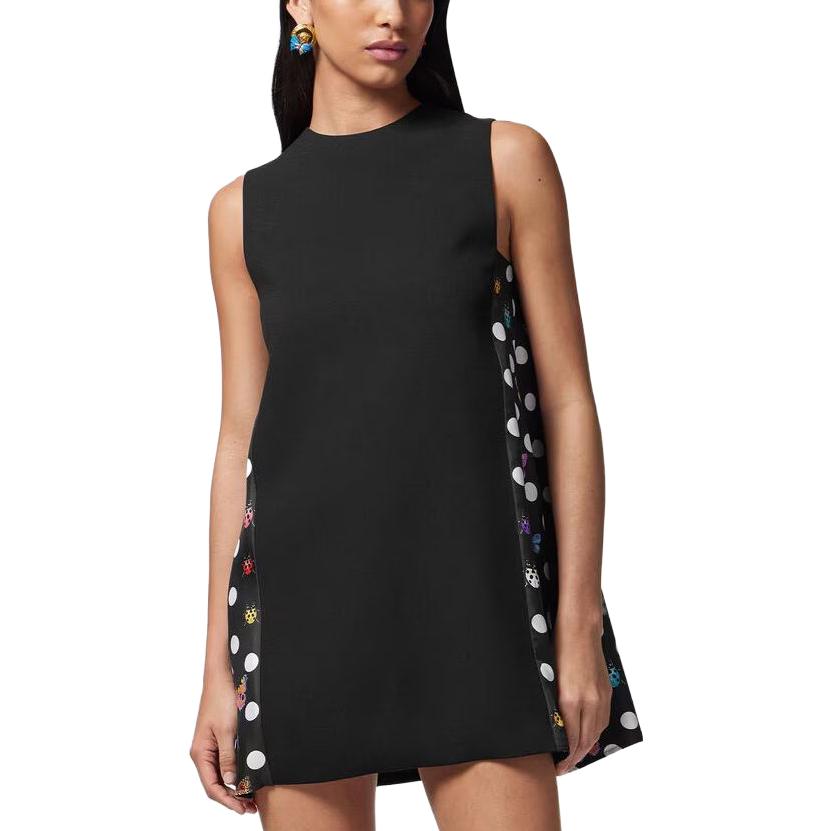 Lookbook (Women) VERSACE SS23 Polka Dot Butterfly Print Sleeveless Dress Women’s Black 1011635-1A08561-5B020