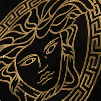 Details for (W) VERSACE SS24 黑色短袖Logo印花短版上衣T恤。 1014275-1A11608-2B150