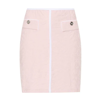 (Women) VERSACE SS24 Pink Baroque Jacquard Casual Skirt 1014815-1A10479