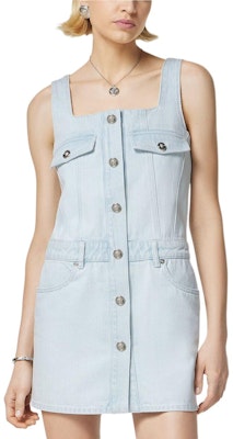(W) ヴェルサーチ SS24 スクエアネックラインとゴムウエストのブルー袖なしドレス 1015044-1A10425-1D700 Lookbook (W) ヴェルサーチ SS24 スクエアネックラインとゴムウエストのブルー袖なしドレス 1015044-1A10425-1D700