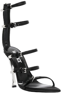 (W) Versace Stiletto 'Hitam Kulit Anak Sapi Toe Lancip' 1009996-1A00619_1B00P Order (W) Versace Stiletto 'Hitam Kulit Anak Sapi Toe Lancip' 1009996-1A00619_1B00P