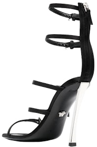 (W) Versace Stiletto 'Hitam Kulit Anak Sapi Toe Lancip' 1009996-1A00619_1B00P Shop (W) Versace Stiletto 'Hitam Kulit Anak Sapi Toe Lancip' 1009996-1A00619_1B00P