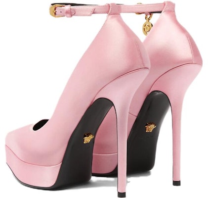 (W) Tacones de Aguja Versace 'Hebilla Rosa' 1013739-1A00619_1PG4V Shop (W) Tacones de Aguja Versace 'Hebilla Rosa' 1013739-1A00619_1PG4V