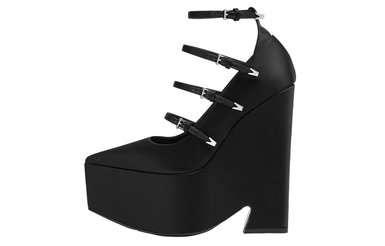 (Women) Versace Tempest 'Satin Black Stiletto' 1009469-1A00619_1B00P