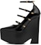Buy (W) Versace Tempest Tacones Plataforma Hebilla Negro 1009469-DVT51_1B00V