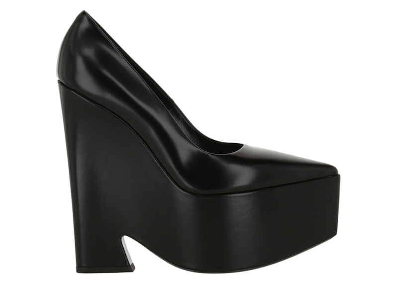 (W) Versace Tempest Platform Pumps Black
