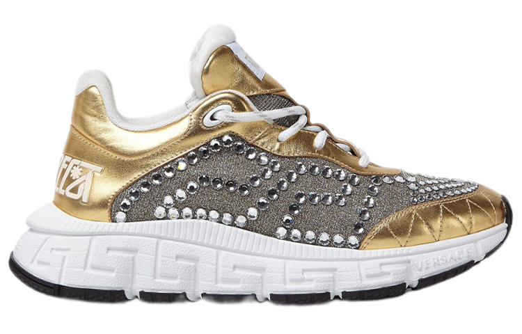 (W) Versace Trigreca 'Gold Crystal Studs' 圖 2
