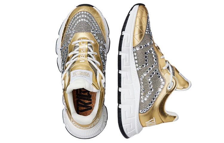(W) Versace Trigreca 'Gold Crystal Studs' 圖 3