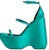 (Women) Versace Triplatform 'Blue Green' 1004483-1A00619_1V620