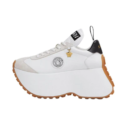 (W) Versace Triplatform 'White Fashion Sneakers'