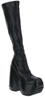 (W) Bota Alta Versace Triplatform de Cuero Negro 1005666-1A04283_1B000 Order (W) Bota Alta Versace Triplatform de Cuero Negro 1005666-1A04283_1B000