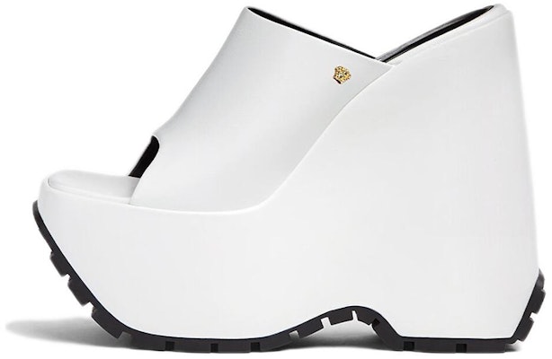 (Women) Versace Triplatform Mule 'White Leather' 1004671-DVT2P_1W00V Buy (Women) Versace Triplatform Mule 'White Leather' 1004671-DVT2P_1W00V