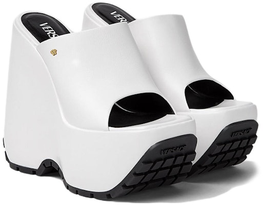(Women) Versace Triplatform Mule 'White Leather' 1004671-DVT2P_1W00V Order (Women) Versace Triplatform Mule 'White Leather' 1004671-DVT2P_1W00V
