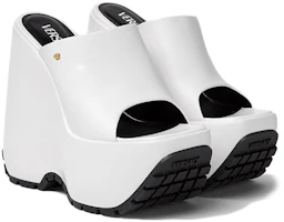 Order VERSACE 范思哲 Triplatform 皮革穆勒鞋 女款 白色