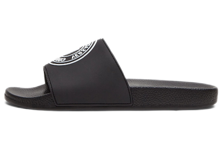 (W) Versace V-Emblem Rubber Slide 'Black'