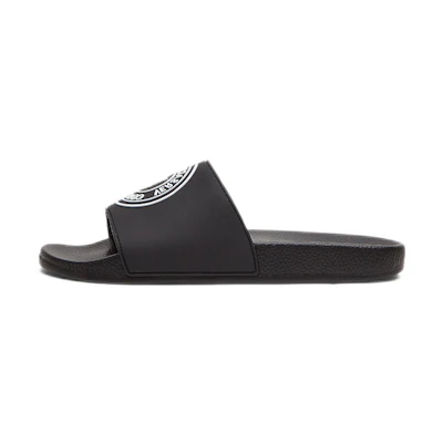 (W) Versace V-Emblem Rubber Slide 'Black'