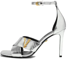 (Women) Versace Virtus High Heel Sandals 'Silver' DST611N-DVL15_1E01V (Women) Versace Virtus High Heel Sandals 'Silver' DST611N-DVL15_1E01V