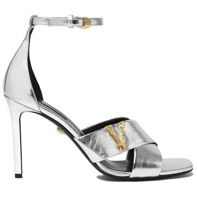 Order (W) 范思哲Virtus高跟凉鞋‘银色’ DST611N-DVL15_1E01V