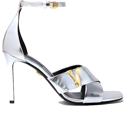 (Women) Versace Virtus High Heel Sandals 'Silver' DST611N-DVL15_1E01V Lookbook (Women) Versace Virtus High Heel Sandals 'Silver' DST611N-DVL15_1E01V