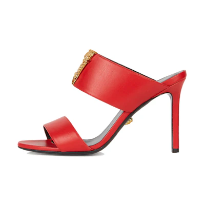 (W) Versace Virtus High-Heeled Sandals 'Red'