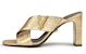 (W) Sandal Tumit Tinggi Kulit Versace Virtus 'Emas' DST570M-DVL15_1X00V