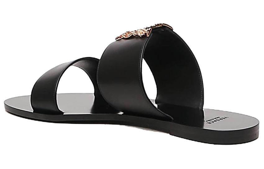 (W) Versace Virtus Leather Slide 'Black' 圖 4
