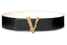 Buy (W) Sabuk Kulit Hitam VERSACE Virtus Logo. DCDH223-DV3T_KVO41