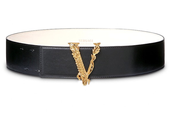 (W) Sabuk Kulit Hitam VERSACE Virtus Logo. DCDH223-DV3T_KVO41 Order (W) Sabuk Kulit Hitam VERSACE Virtus Logo. DCDH223-DV3T_KVO41