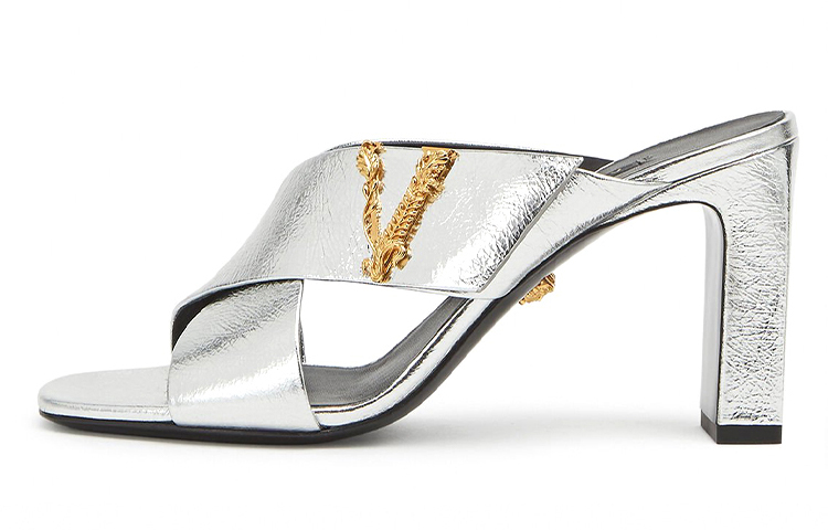 (W) Versace Virtus Mule 'Silver'