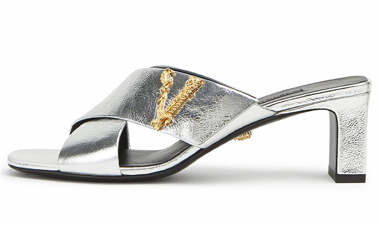 (W) Versace Virtus Mule 'Silver'