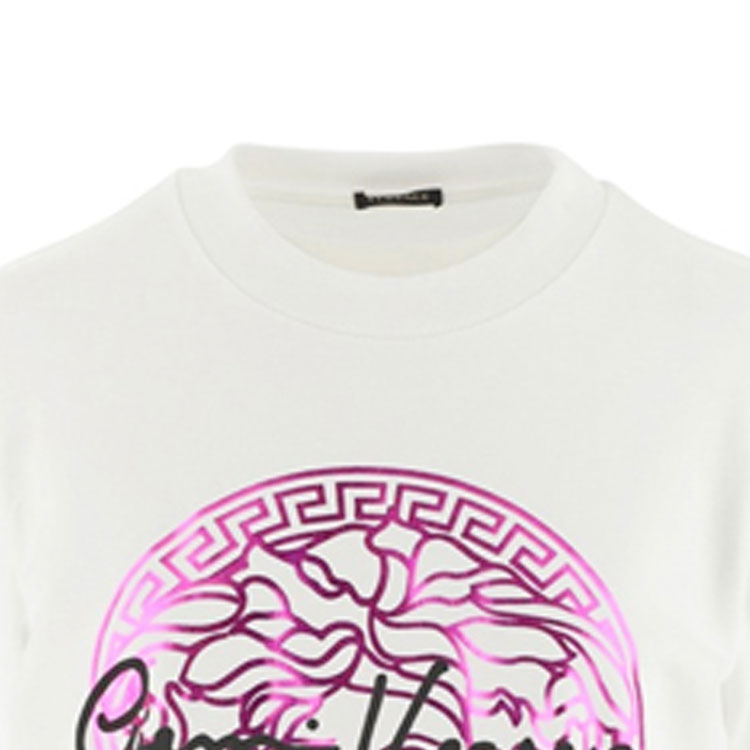 Sizing (W) 范思哲 白色美杜莎标志圆领卫衣 A85852-A231242-A1001