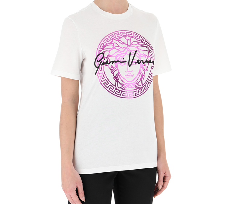 Lookbook (W) 范思哲 白色短袖圆领Logo印花T恤 A85759-A228806-A3270