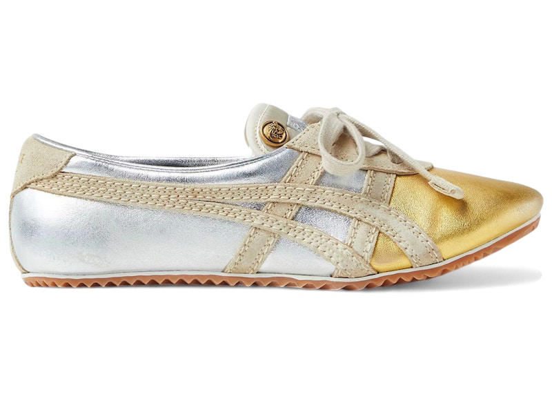 (Women) Versace x Onitsuka Tiger Tai-Chi Sakura Metallic Silver Gold 1025116-1A17738_6XD0J