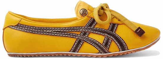 (Women) Versace x Onitsuka Tiger Tai-Chi Sakura Nappa Brown Yellow 1025116-1A17737_2YD5J (Women) Versace x Onitsuka Tiger Tai-Chi Sakura Nappa Brown Yellow 1025116-1A17737_2YD5J