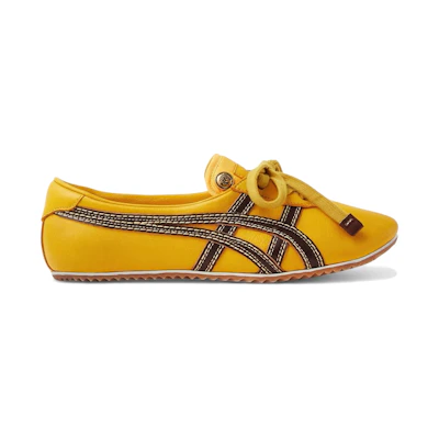 (W) Versace Onitsuka Tiger Tai-Chi Sakura Nappa Brown Yellow