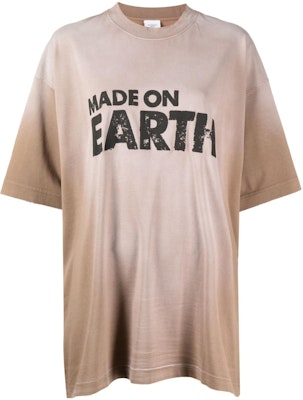 (W) Vetements Coffee Brown Baju-T Leher Bulat dengan Cetakan Huruf. UE63TR690X Buy (W) Vetements Coffee Brown Baju-T Leher Bulat dengan Cetakan Huruf. UE63TR690X