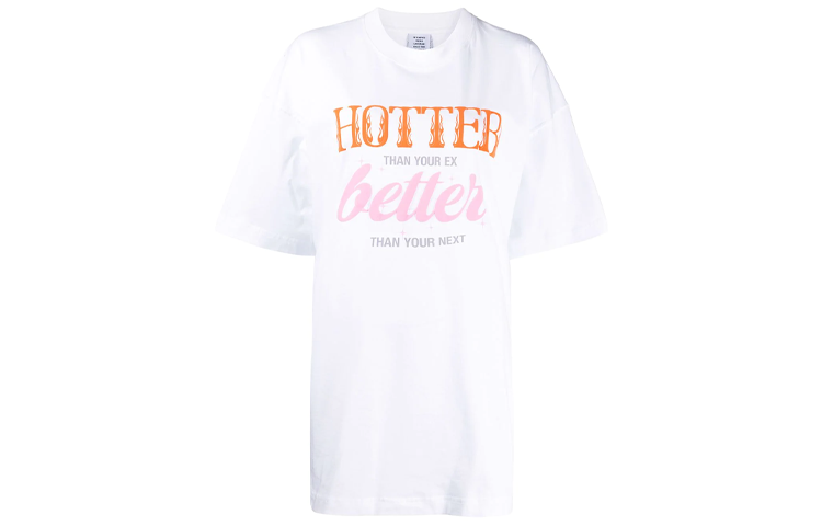 Order (W) ヴェトモン オーバーサイズ レタープリント ホワイト Tシャツ. UE52TR210W-WHITE