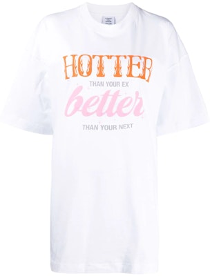 (W) ヴェトモン オーバーサイズ レタープリント ホワイト Tシャツ. UE52TR210W-WHITE Order (W) ヴェトモン オーバーサイズ レタープリント ホワイト Tシャツ. UE52TR210W-WHITE