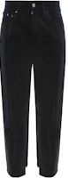(Women) Vetements Slim Straight Solid Black Jeans WAH18PA5-BLACK (Women) Vetements Slim Straight Solid Black Jeans WAH18PA5-BLACK