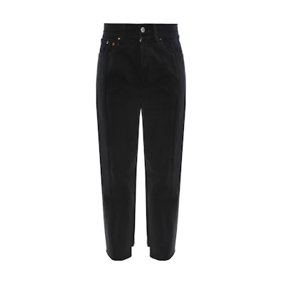 (Women) Vetements Slim Straight Solid Black Jeans WAH18PA5-BLACK