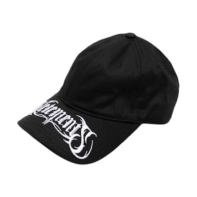 (Women) Vetements Solid Design Cotton Cap Black UA65CA180B