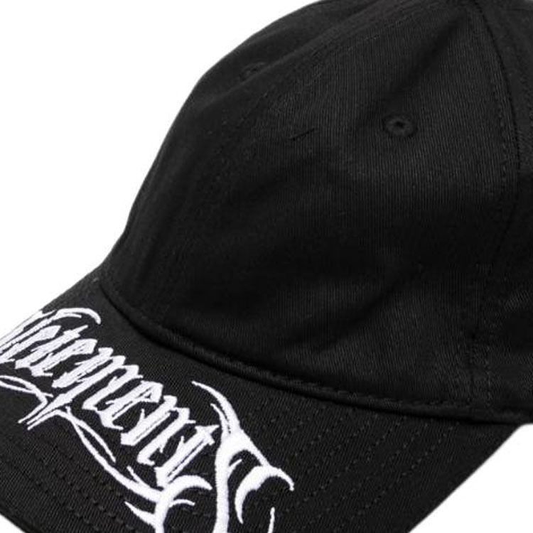 Shop (W) ヴェトモン ソリッドデザインコットンキャップ ブラック UA65CA180B