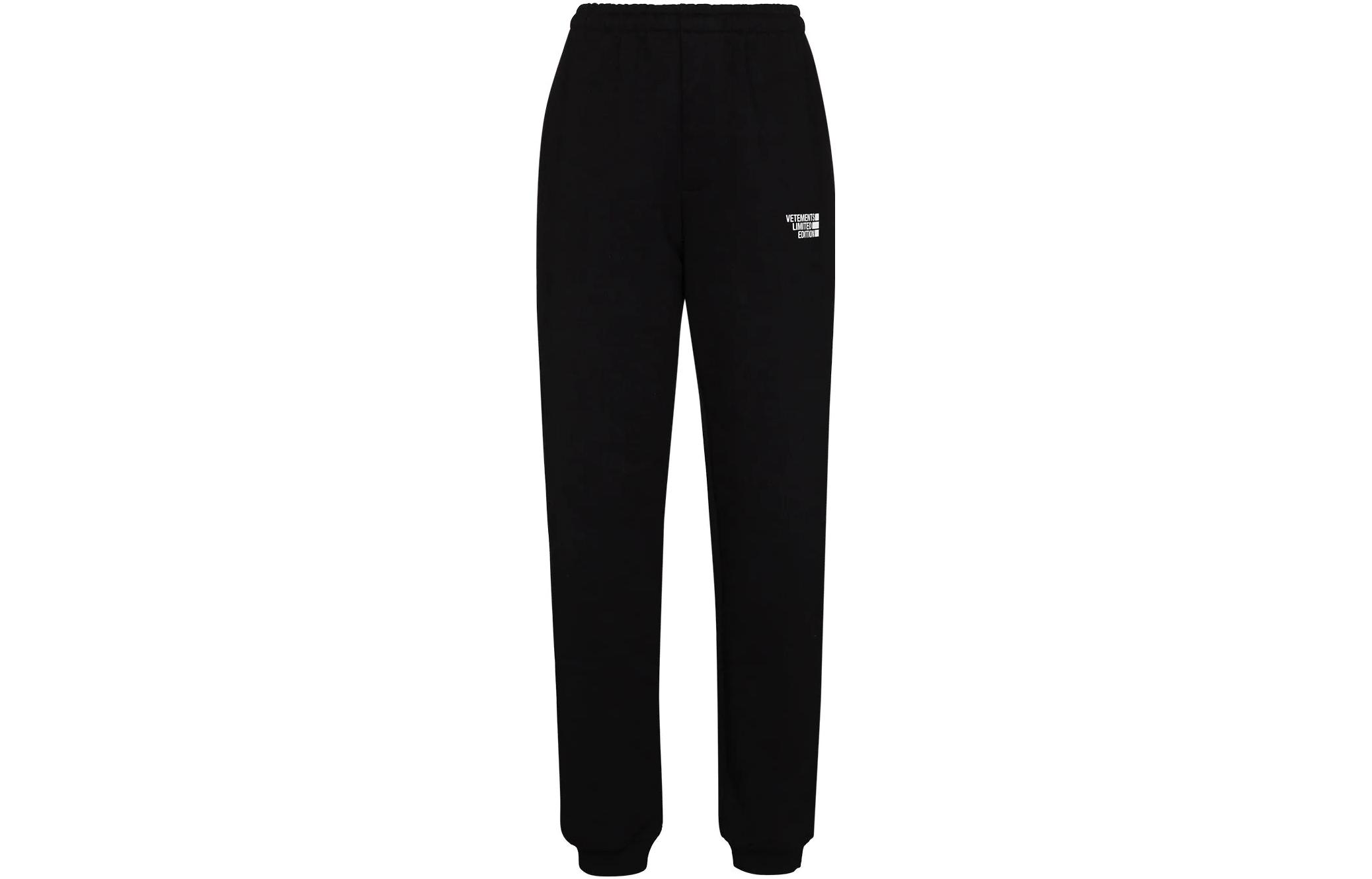Order (W) Vetements SS22 Seluar Jogger Wanita Hitam Logo Sulam. UE52PA120B-1605