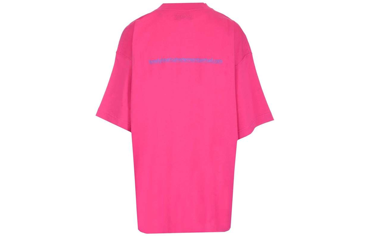 Lookbook (W) Vetements SS22 Baju-T Cetakan Huruf Pink Oversized. UE52TR190PHOT-PINK